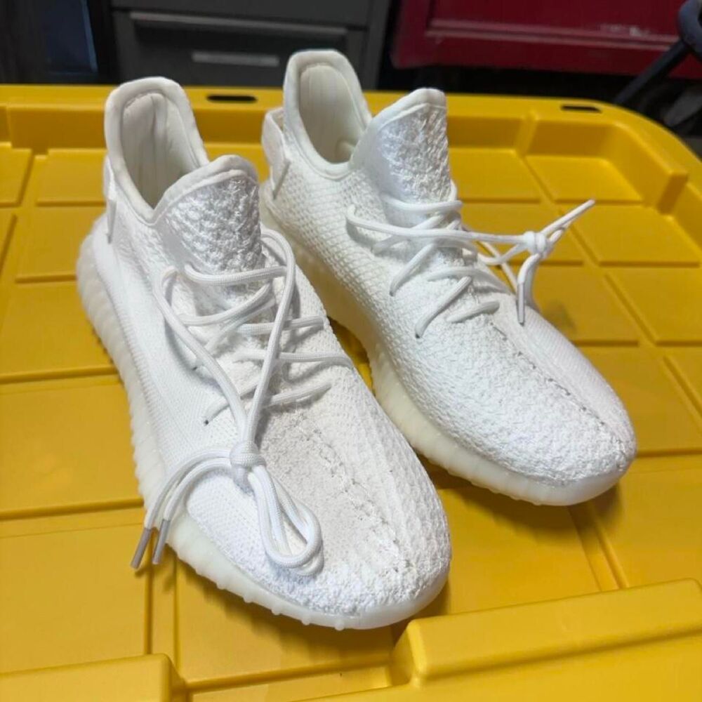 White Adidas Yeezy 350 V2 Womens 7 1/2
